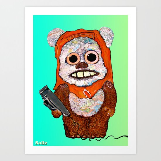 Eccentric Ewok Art Print