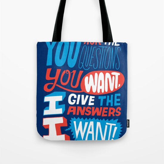The Answers I Want. Tote Bag