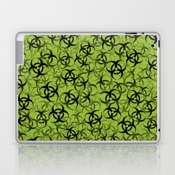 Biohazard (black on green) Laptop & iPad Skin