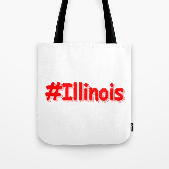 "#Illinois " Cute Design. Buy Now Tote Bag