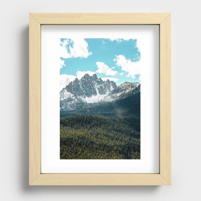 Idaho Mountains Recessed Framed Print