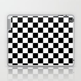Black And White Checkered Flag Pattern Laptop Skin
