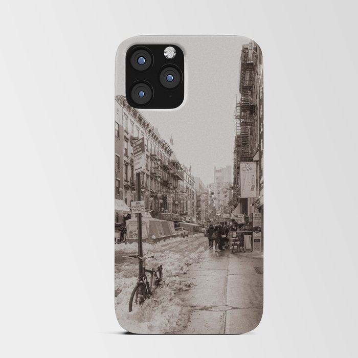 New York City Street | Vintage Style Photography iPhone Card Case