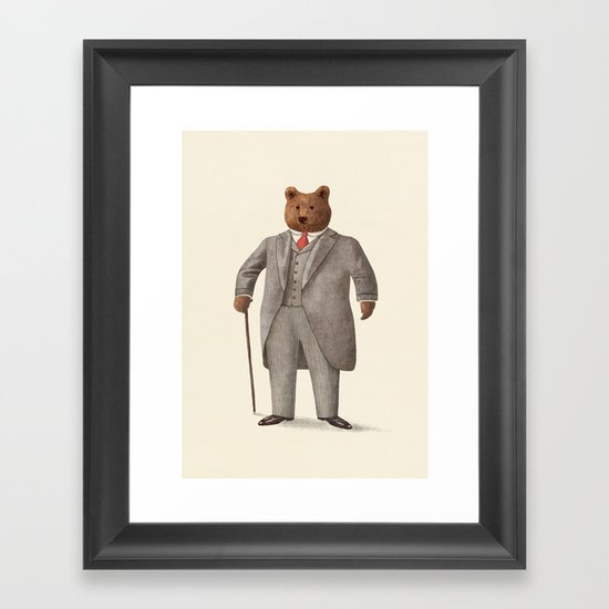 Mr. Bear Framed Art Print