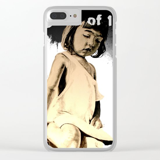 KIDS prefer crayons - black version Clear iPhone Case