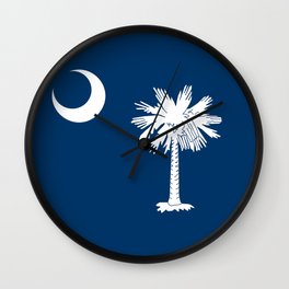 South Carolina Flag Wall Clock