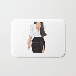 Fashion, Office Woman Bath Mat | Tits, Skirt, Legs, Poster, Wizzitex, Woman, Push Up, Wtx, Business, Pillow 