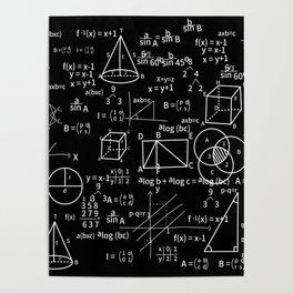Mathematics Formulas Poster