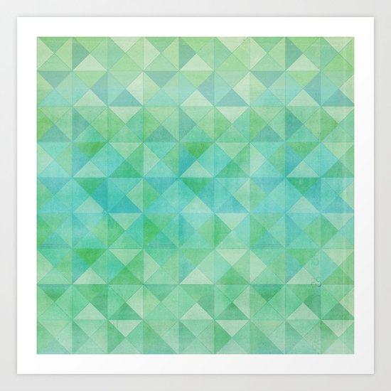 Green/Blue : Pattern Art Print