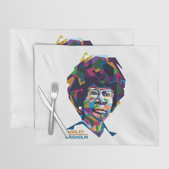 Abstract Popart Shirley Chisholm Placemat