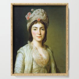 Portrait of Zoie Ghika Moldavian Princess Serving Tray