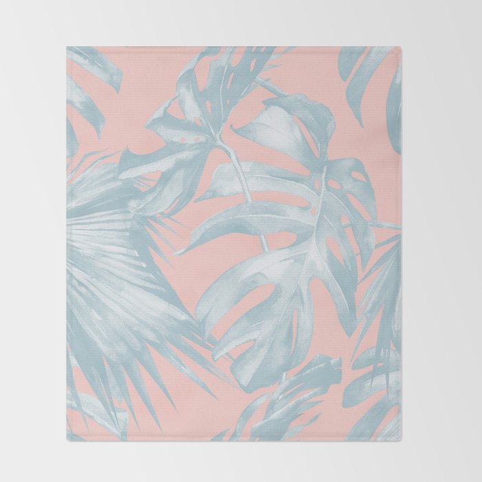 Island Love Pale Teal Blue On Millennial Pink Throw Blanket By Beauteous Pale Pink Throw Blanket Island Love Pale Teal Blue On Millennial Pink Throw Blanket By Beauteous Pale Pink Throw Blanket