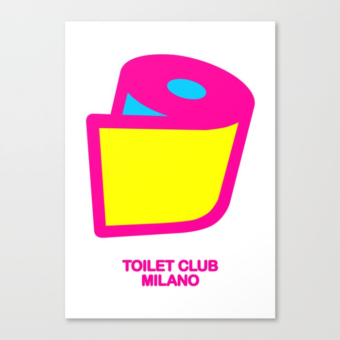 TOILET CLUB #toiletpaper Canvas Print