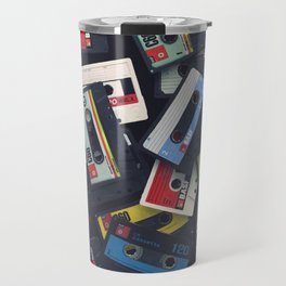 Vintage Retro Cassette Tape Design Travel Mug