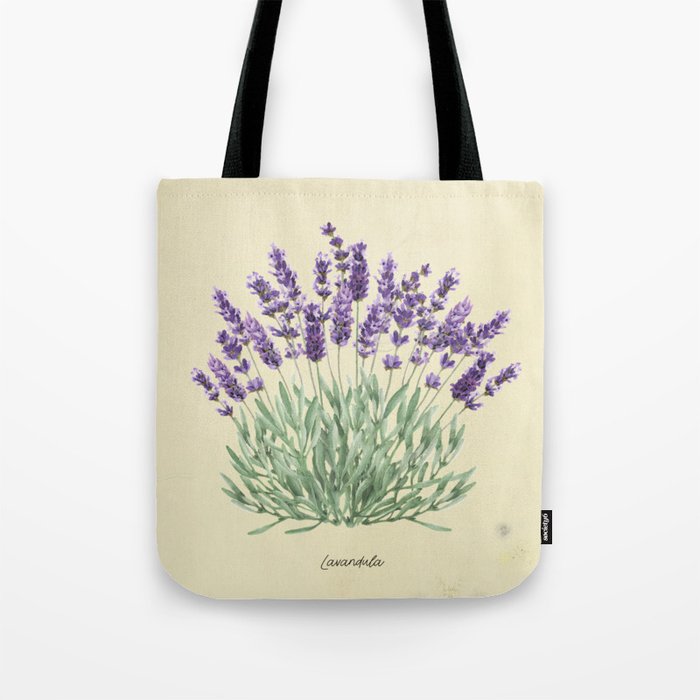 Vintage botanical print - Lavender Tote Bag