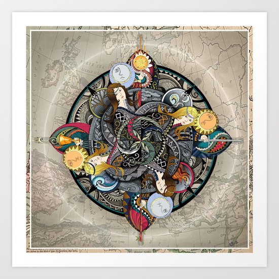 Queens of the Elements Art Print