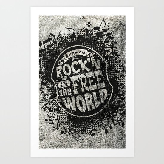 Keep On Rock'n! Art Print