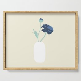 Vase with Peony Serving Tray