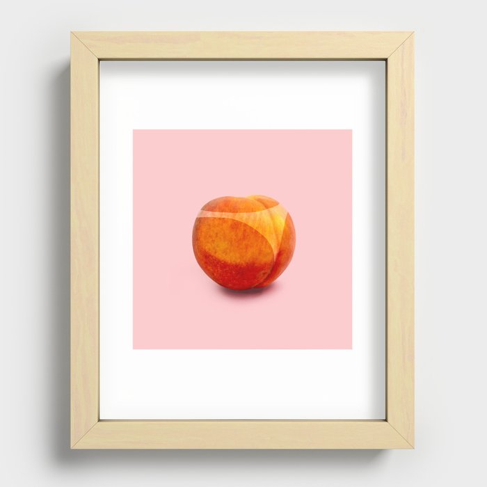 Peach Recessed Framed Print