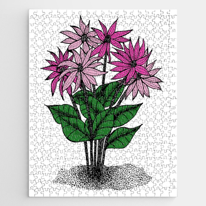 Pink Flowers Jigsaw Puzzle