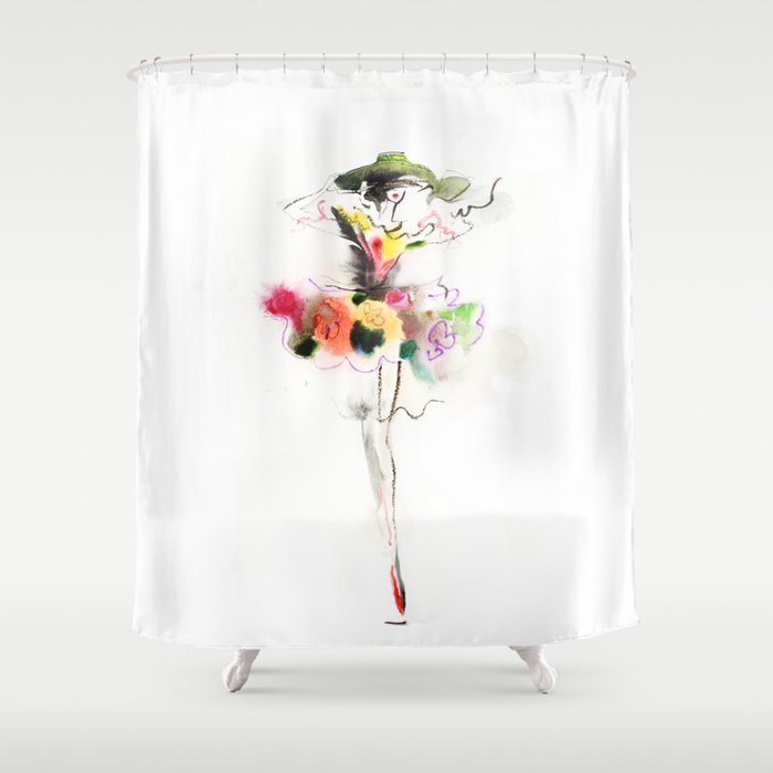 woman fashion Shower Curtain