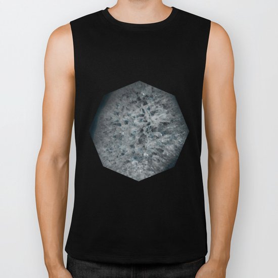 Blue and white agate Biker Tank
