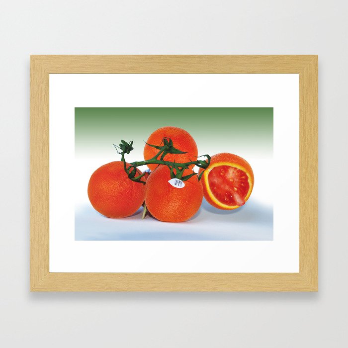 Orange Tomato Framed Art Print