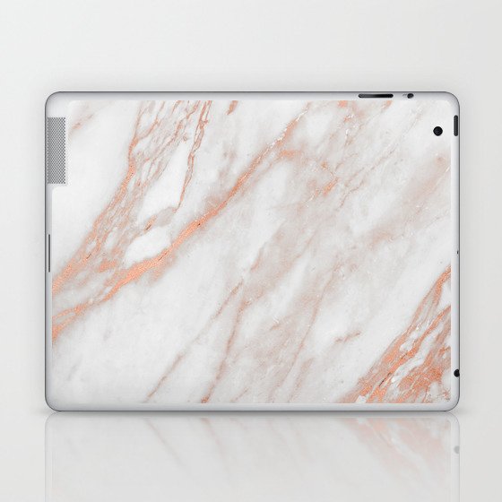 Marble Rose Gold - Am I Wrong Laptop & iPad Skin