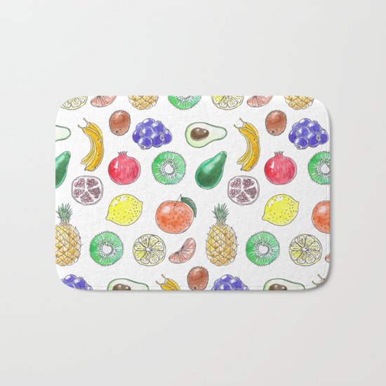 Tropical fruit Bath Mat