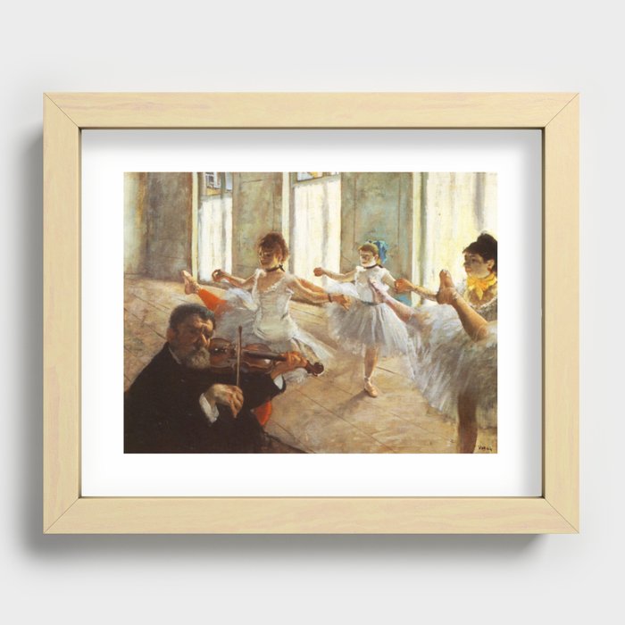 Rehearsal 1879 By Edgar Degas | Reproduction | Famous French Painter Recessed Framed Print