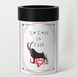 "Satan Is The Goat" (Art Deco Style) Can Cooler