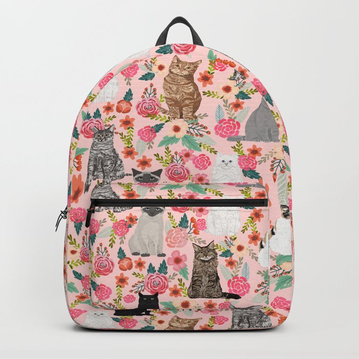 cat floral mixed breeds of cats gifts for pet lovers cat ladies