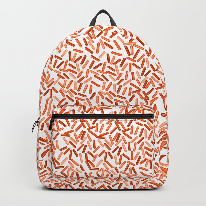 Orange Sprinkles Pattern Backpack