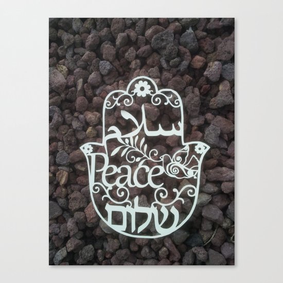 Hamsa Paper Cut Peace In 3 Languages Hebrew Arabic And English