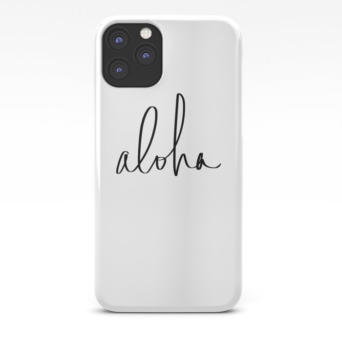 Aloha Hawaii Typography iPhone Case