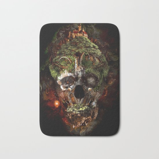 Skull Castle Bath Mat