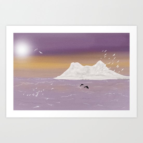 Flight of the Gulls Art Print