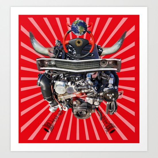 Freeze and Pixillate Art Print