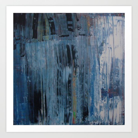 ABSTRACT BLUE Art Print