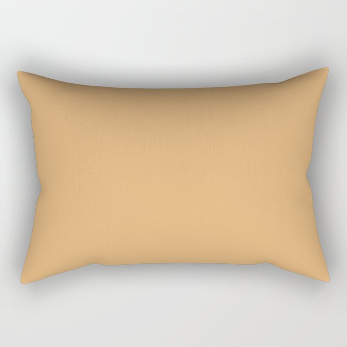 DESERT SAND color. Solid color Rectangular Pillow