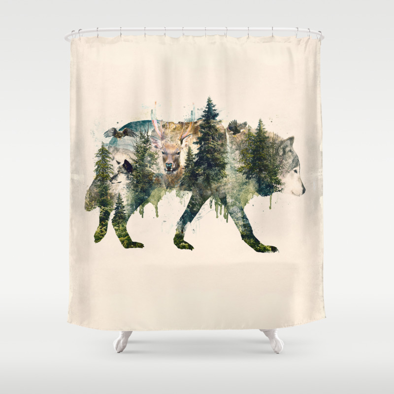 hed lunge Løb Wolf is the Pride of Nature Shower Curtain by Barrett Biggers | Society6