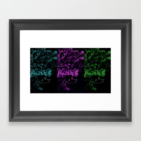 Greedy Squirrel Framed Art Print