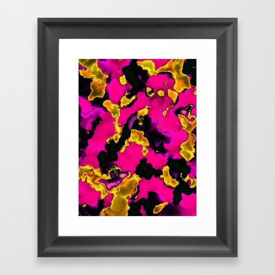 Acid Wash Framed Art Print