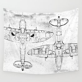 Spitfire Mk. XIV (Light) Wall Tapestry