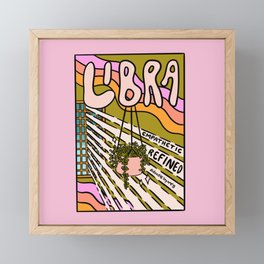 Libra Plant Framed Mini Art Print