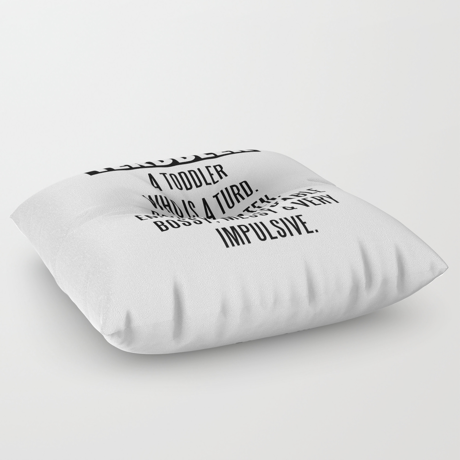 Terddler A Toddler Who Is Turd Floor Pillow By Ampun Dj Society6