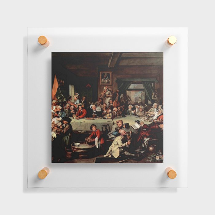 William Hogarth, humours of an election 5 Floating Acrylic Print