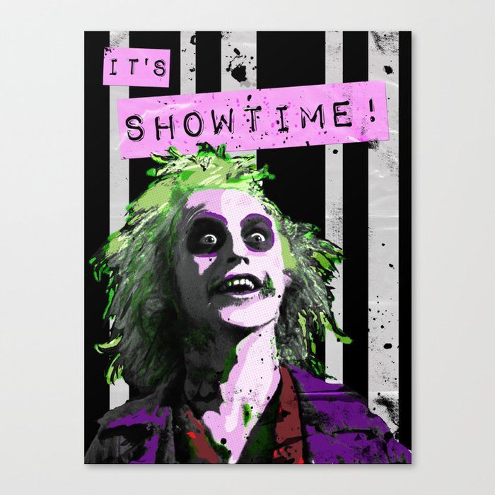 BEETLE JUICE "It's Showtime! Canvas Print