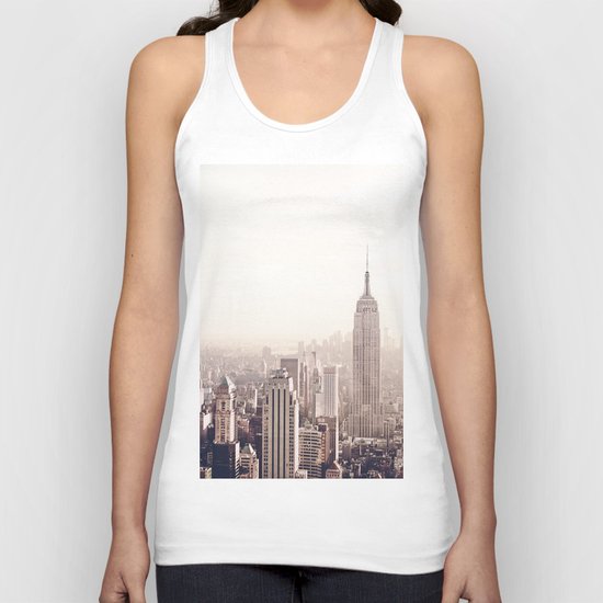 New York City Above the Cityscape Unisex Tank Top