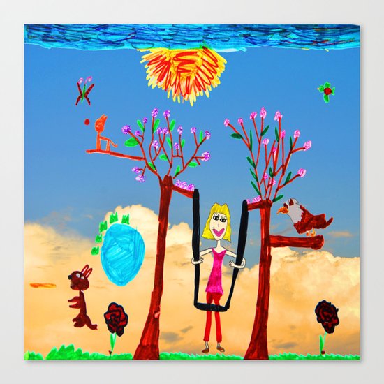 Dreaming | Playground | Up to the Clouds Canvas Print